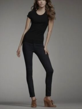 Rag & Bone EUC BLACK PLUSH LEGGING JEANS 80% Cotton